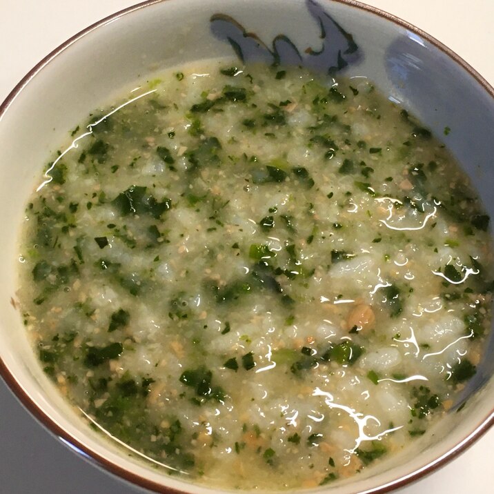 【離乳食】納豆とほうれん草入りおかゆ